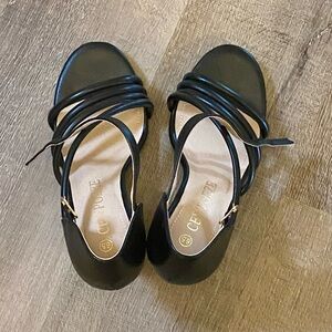 Black Strappy Heels